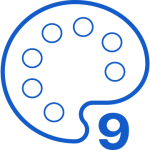 Μια επιλογή από 9 παλέτες χρωμάτων