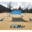 Ελαστική Τέντα Παραλίας 2x2 Lycra Shelter New Camp Aegean Blue