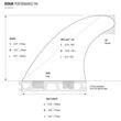 Φινάκια για surf ROAM Thruster Fin Set Performer L / 3τμχ