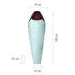 MILLET Active 600G Sleeping Bag W, Καλοκαιρινός Υπνόσακος με Φερμουάρ Αριστερά (G) Γυναικείος, MIC1169-N8713G /Waterfall