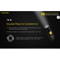 ΦΑΚΟΣ LED NITECORE TIKI LE, Black, 300 lumens