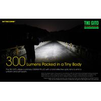 ΦΑΚΟΣ LED NITECORE TIKI GITD, Glow-In-The-Dark,  300 lumens