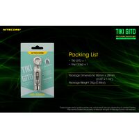 ΦΑΚΟΣ LED NITECORE TIKI GITD, Glow-In-The-Dark,  300 lumens