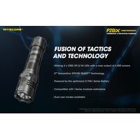 ΦΑΚΟΣ LED NITECORE PRECISE P20ix, Tactical, Strobe Ready