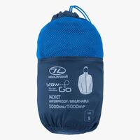 Αδιάβροχο Tζάκετ  Stow  & Go Navy XS Highlander Κωδ. HIG-168 Μπλέ Σκούρο