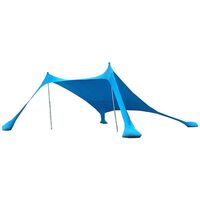 Ελαστική Τέντα Παραλίας 2x2 Lycra Shelter New Camp Aegean Blue