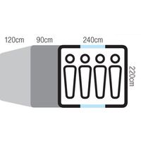 Σκηνή 4 Ατόμων Oztrail Tasman 4V Plus Dome Tent blue