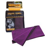 Πετσέτα Travel Towel MF 85X150 cm Travelsafe Κωδ. TRA-120 L Μωβ