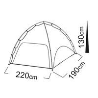 Τέντα παραλίας & σκηνή Salty Tribe MICCOSUKEE POP UP 3 persons