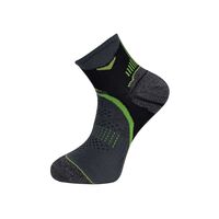 COM.RUNNING SOCKS RUN 2 ΜΑΥΡΟ-ΠΡΑΣΙΝΟ M 39-42