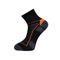 COM.CYCLING SOCKS BIK1 ΑΣΠΡΟ-ΠΟΡΤΟΚΑΛΙ M 39-42