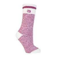 H.H.SOCKS CREAM BLOCK TWIST CREW WOMEN GREY 4440