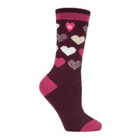 H.H.SOCKS JACQUARD LITE WINE/RASP 2650
