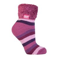 H.H.SOCKS LADIES LOUNGE MAUVE/CR.4893