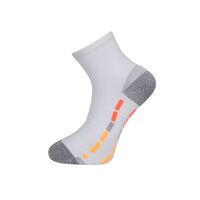 COM.RUNNING SOCKS RUN3 WHITE-ORANGE L 43-46