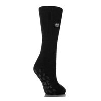 H.H.SOCKS LADIES SLIPPER BLACK 9725