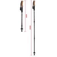 Τηλεσκοπικό μπαστούνι ορειβασίας - Μπατόν – 050014 - Red