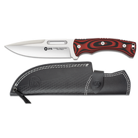 ΜΑΧΑΙΡΙ K25 G10 knife. Black-red. Blade 15 cm, 32684