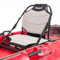 SCK Cargo 320 Μονοθέσιο Pedal Kayak ready με αλουμινίου κάθισμα και τιμονιέρα | Μαύρο-Κόκκινο