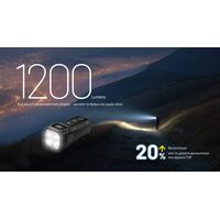 ΦΑΚΟΣ LED NITECORE TUP2, MCT, 1200lm, Black