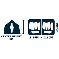 OZTRAIL Fast Frame Headland 10P, Οικογενειακή σκηνή 10 Ατόμων, 430 x 305 x 200(ύψος) cm 10001664