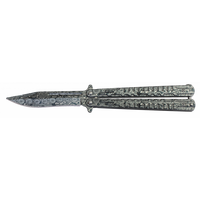 ΣΟΥΓΙΑΣ Albainox damascus balisong knife.Bl 10.1