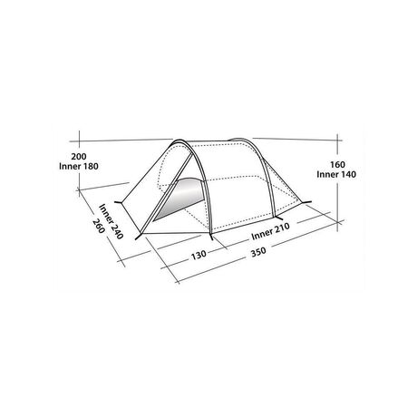 Σκηνή 4 Ατόμων Easy Camp Tornado 400