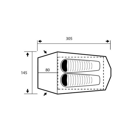 Σκηνή 2 Ατόμων Trimm Spark-D