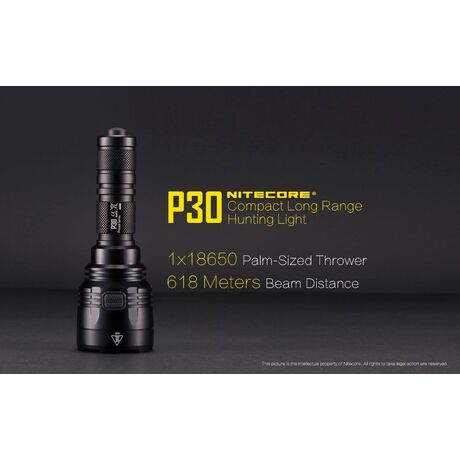 Φακός Led Nitecore Precise P30 Tactical 1000 Lumens