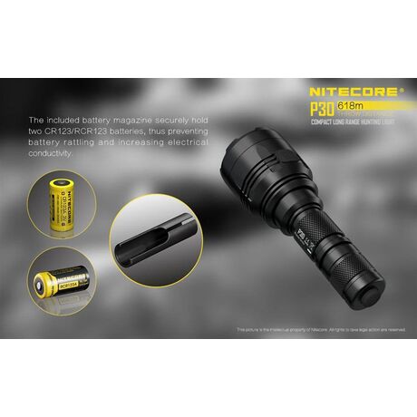 Φακός Led Nitecore Precise P30 Tactical 1000 Lumens