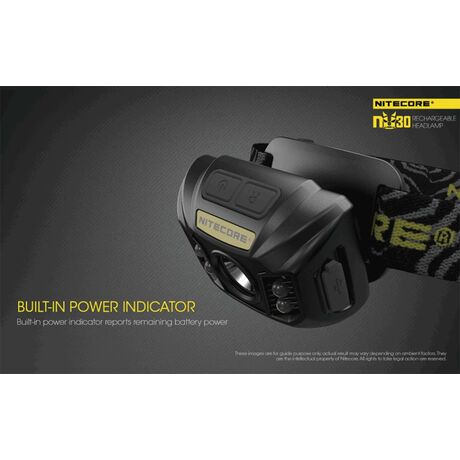 Φακός LED NITECORE HEADLAMP NU30, Μαύρο