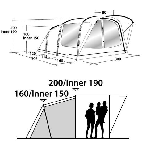 Σκηνή 5 Ατόμων Outwell Franklin 5