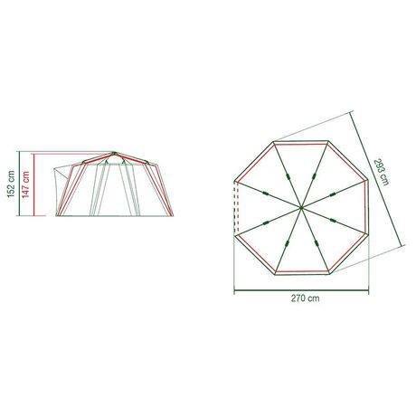 Σκηνή 8 Ατόμων Coleman OctaGo