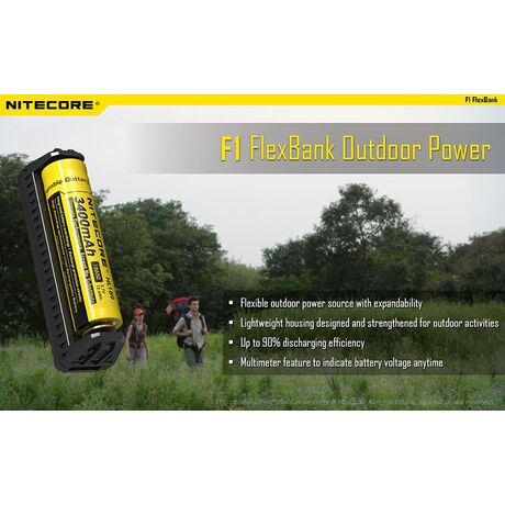 ΦΟΡΤΙΣΤΗΣ NITECORE F1, μίας θέσης + flex bank