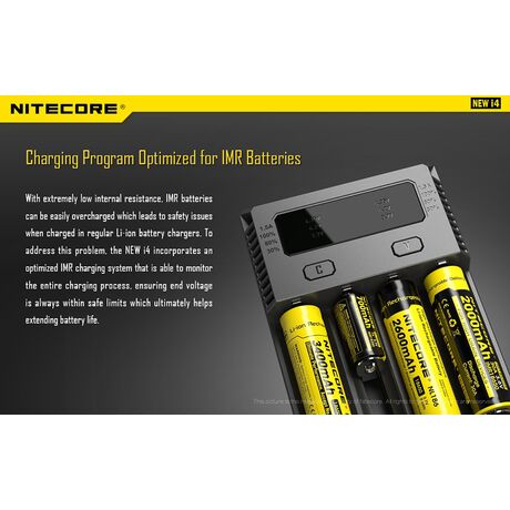 ΦΟΡΤΙΣΤΗΣ NITECORE i4, Τεσσάρων Θέσεων, New