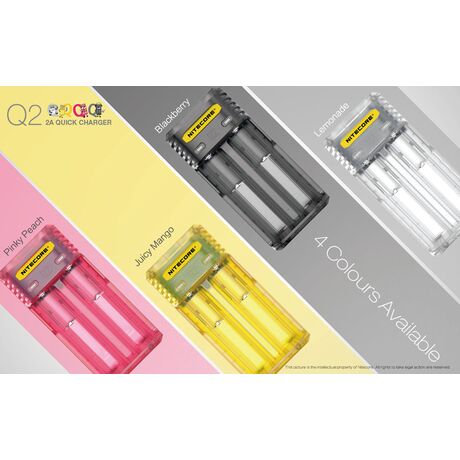ΦΟΡΤΙΣΤΗΣ NITECORE Q2, Quick charger, 2A, Lemonade
