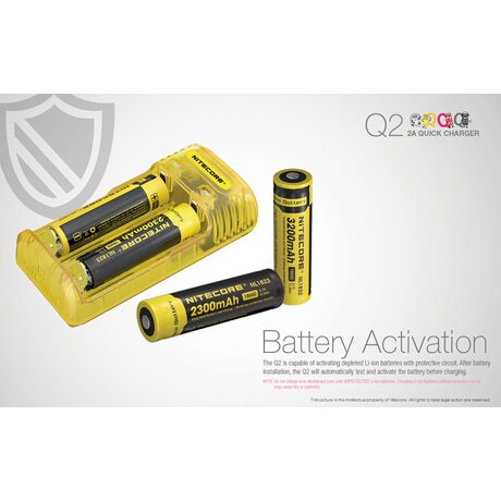 ΦΟΡΤΙΣΤΗΣ NITECORE Q2, Quick charger, 2A, Lemonade