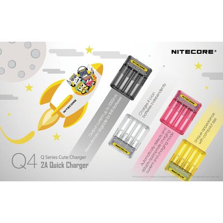 ΦΟΡΤΙΣΤΗΣ NITECORE Q4, Quick charger, 2A,Lemonade