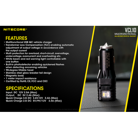 ΦΟΡΤΙΣΤΗΣ NITECORE VCL10, Multifanctional