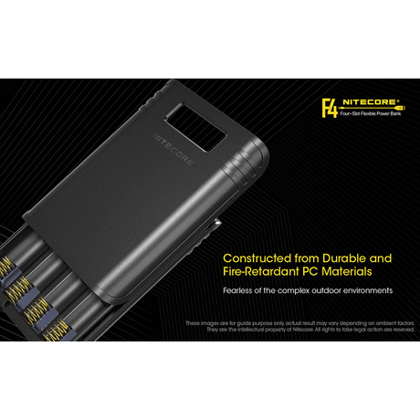 ΦΟΡΤΙΣΤΗΣ NITECORE F4, 4 θέσεων + flexible Powerbank