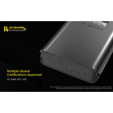 ΦΟΡΤΙΣΤΗΣ NITECORE F4, 4 θέσεων + flexible Powerbank