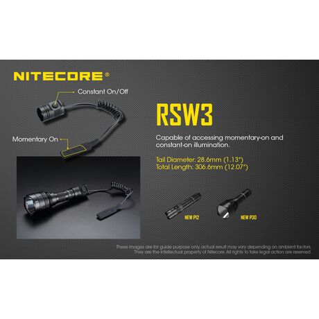 ΔΙΑΚΟΠΤΗΣ ΜΕ ΣΠΙΡΑΛ, NITECORE, RSW3 - (P30, P12 New, MH12V2)