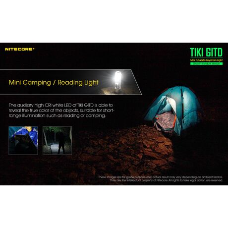 ΦΑΚΟΣ LED NITECORE TIKI GITD, Glow-In-The-Dark,  300 lumens