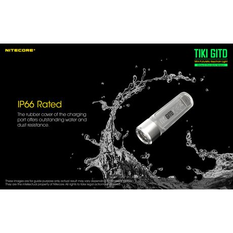 ΦΑΚΟΣ LED NITECORE TIKI GITD, Glow-In-The-Dark,  300 lumens