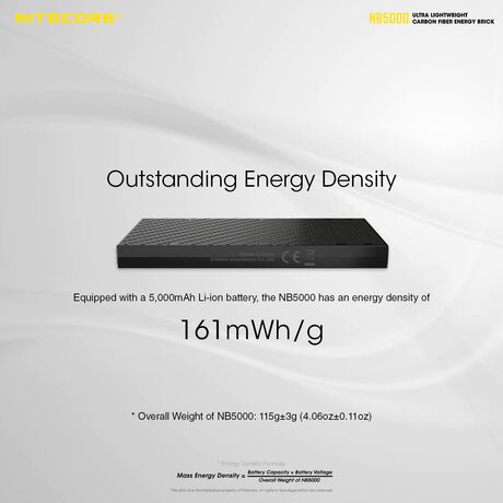 POWER BANK NITECORE NB5000 Carbon Fiber