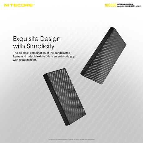 POWER BANK NITECORE NB5000 Carbon Fiber
