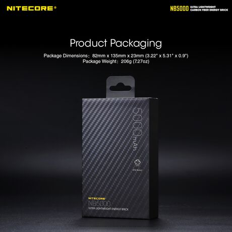 POWER BANK NITECORE NB5000 Carbon Fiber