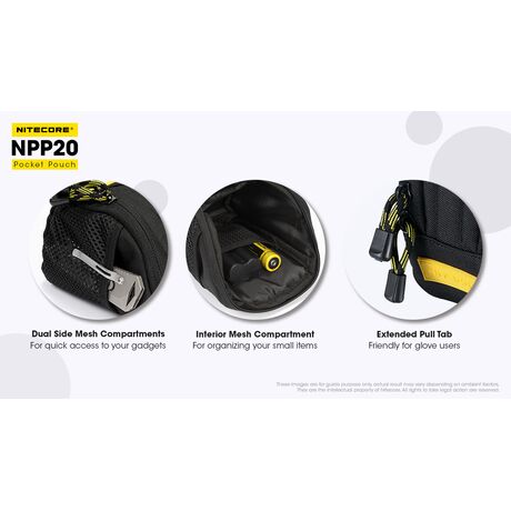 ΤΣΑΝΤΑΚΙ NITECORE NPP20, 500D Water Resistant Polyester Fabric