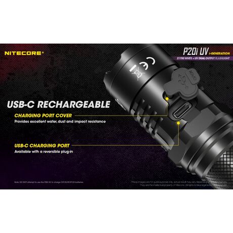 ΦΑΚΟΣ LED NITECORE PRECISE P20I UV, Tactical, Strobe Ready