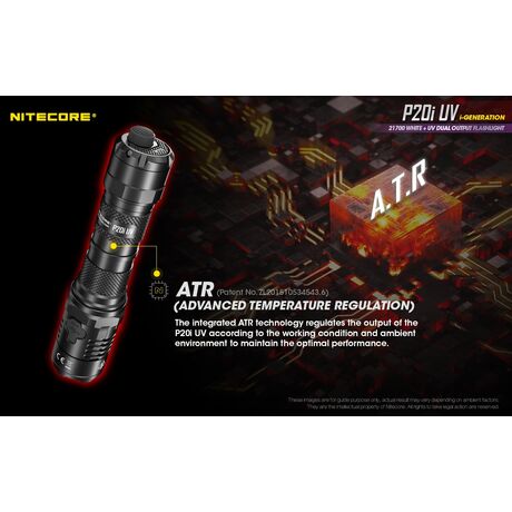 ΦΑΚΟΣ LED NITECORE PRECISE P20I UV, Tactical, Strobe Ready